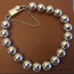Silpada 10mm Bead Sterling Silver Bracelet B0471